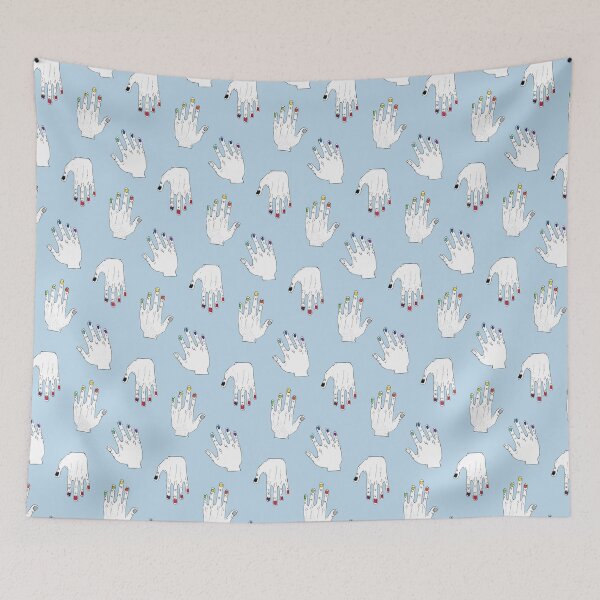 Item preview, Hands On Repeating Pattern - blue designed and sold by Theokotos.