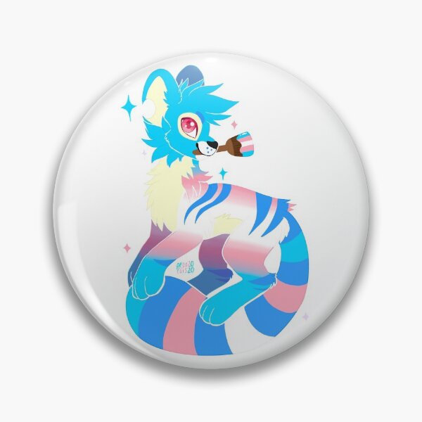 Item preview, Neopets Kougra Transgender Pride designed and sold by pegacat.