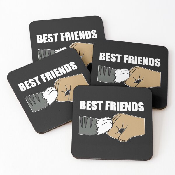 Item preview, Best Friends Cat Fist Bump designed and sold by Logiamerch.