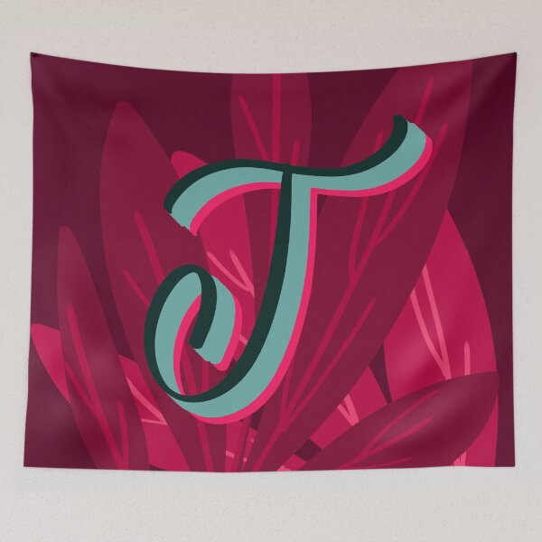 Item preview, T- creative monogram scripted lettering of letter t designed and sold by Ilze Lucero.