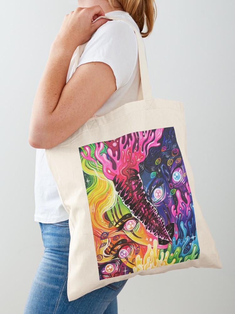 Layers Acrylic Painting Tote Bag