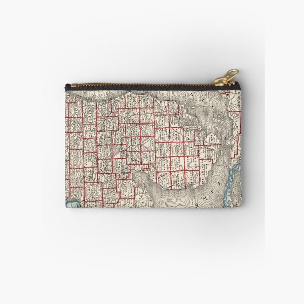 Item preview, Vintage Map of Michigan (1893) designed and sold by BravuraMedia.