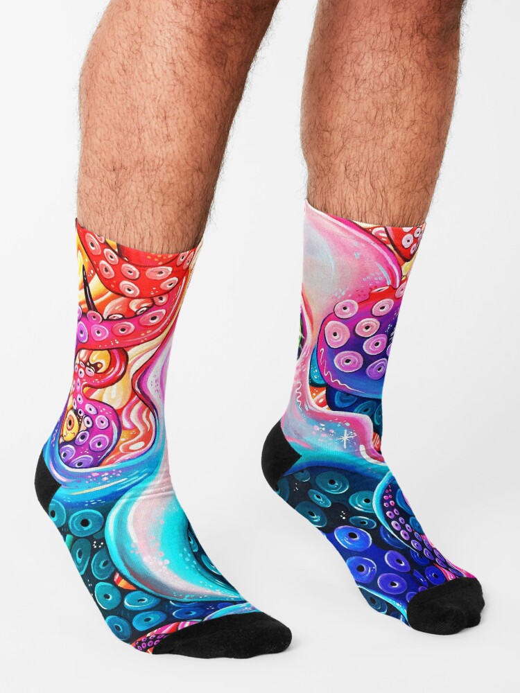 Alternate view of GlitterOctopus Socks