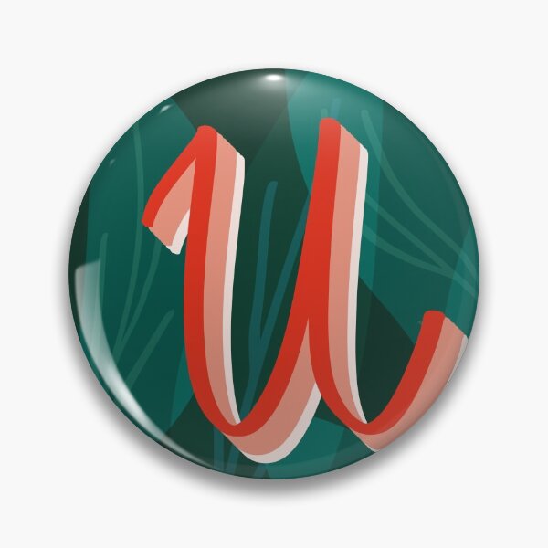 Item preview, U- creative monogram scripted lettering of letter u designed and sold by Ilze Lucero.