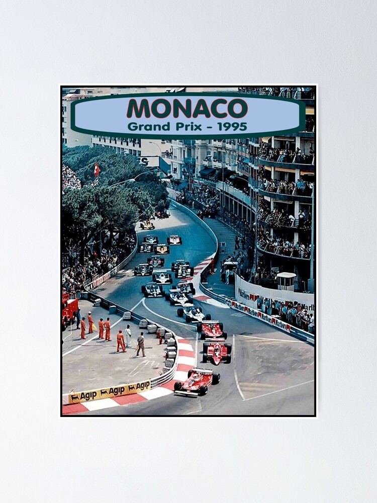 MONACO GRAND PRIX: Vintage 1995 Auto Racing Print Poster for Sale by  posterbobs