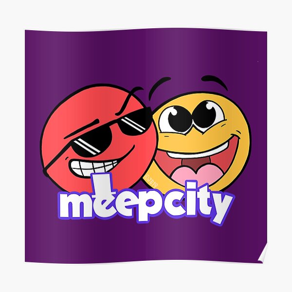 Meep City Posters Redbubble - roblox meep city karinaomg