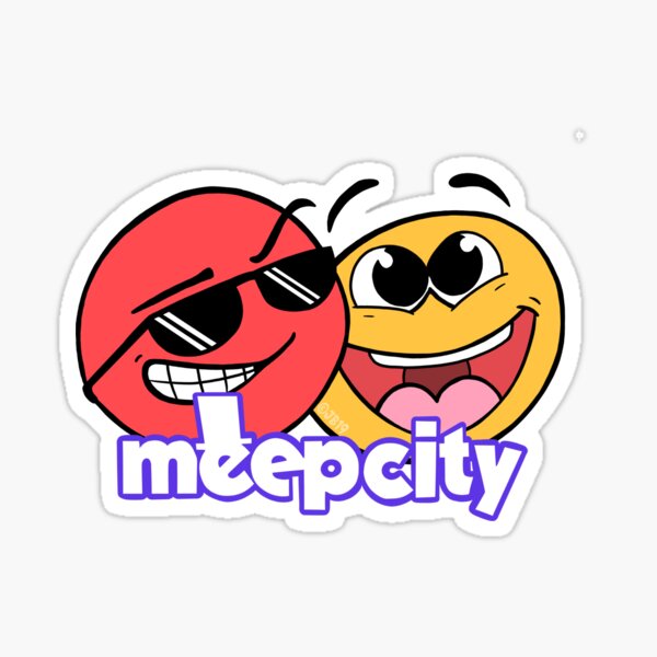 Meep City Stickers Redbubble - ant roblox meep city money