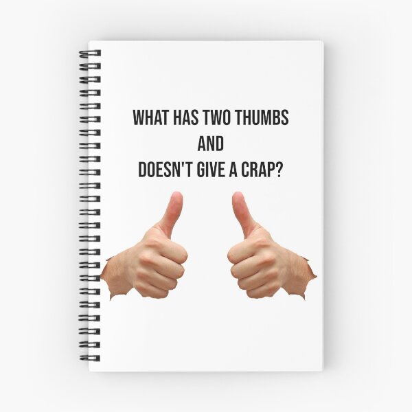 Item preview, 2 Thumbs no Crap. designed and sold by BigFabi.