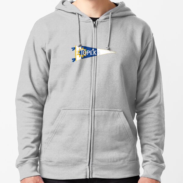 Topeka Flag Pennant Zipped Hoodie