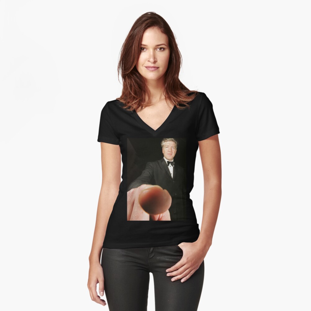 Item preview, Fitted V-Neck T-Shirt designed and sold by DTanno.