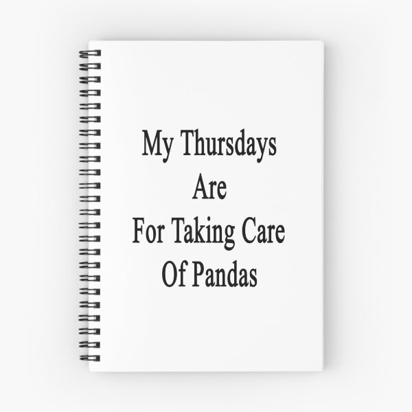 Item preview, My Thursdays Are For Taking Care Of Pandas designed and sold by supernova23.