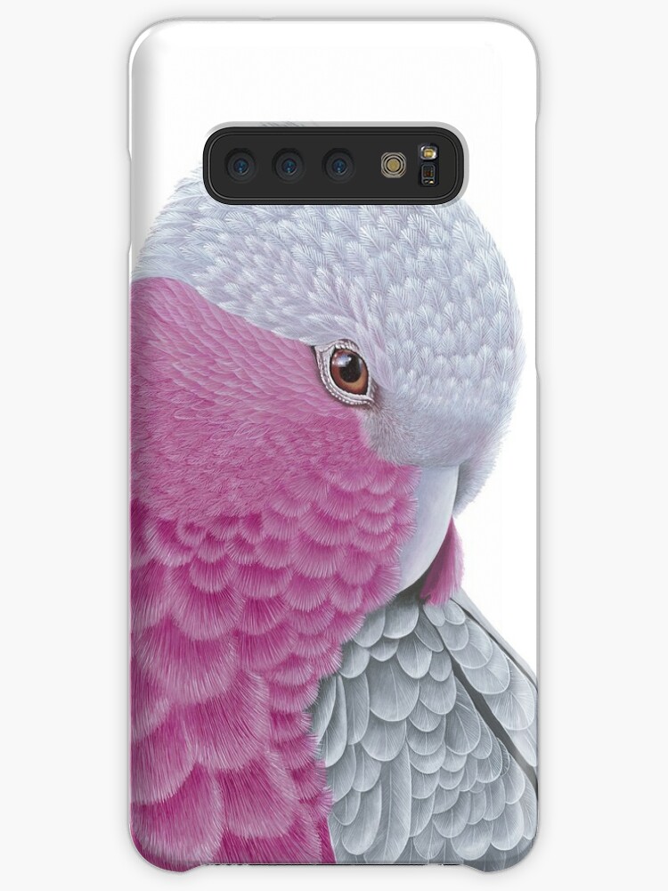 Samsung Galaxy Phone Case, Galah - Pink and Grey designed and sold by Nicole Grimm-Hewitt