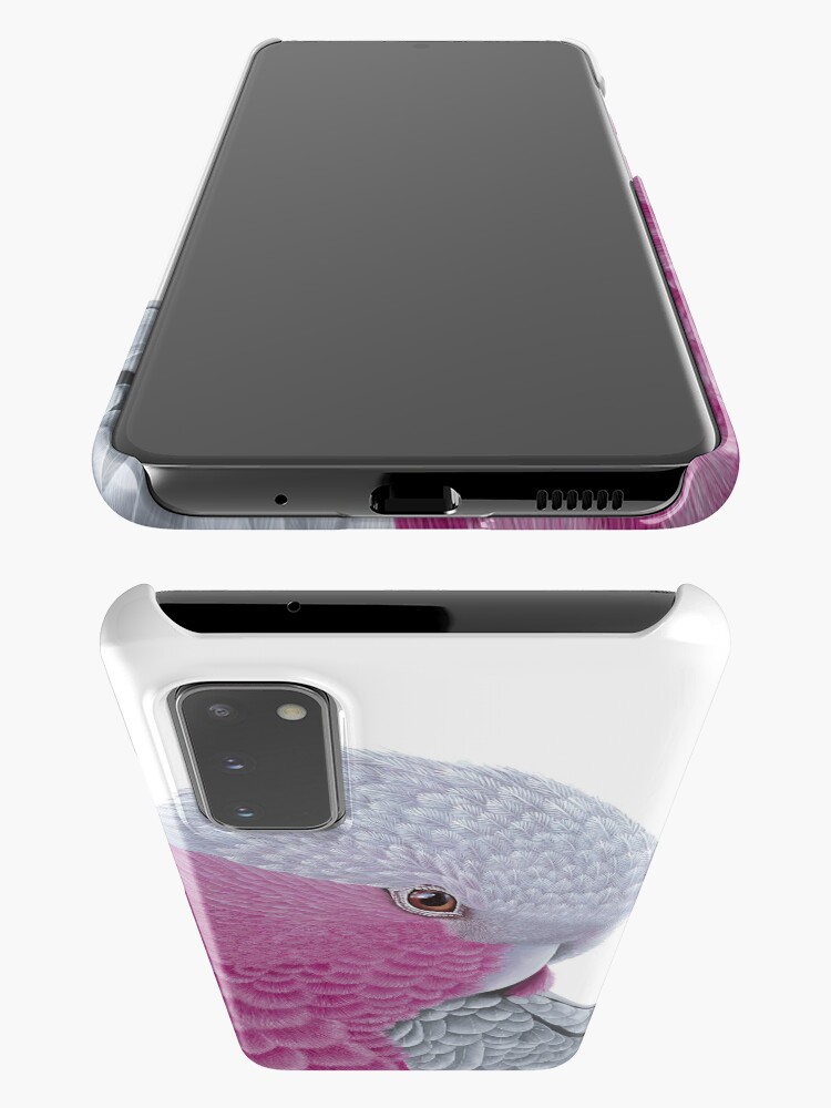 Thumbnail 3 of 4, Samsung Galaxy Phone Case, Galah - Pink and Grey designed and sold by grimmhewitt67.