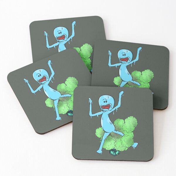 Mr Meeseeks Box Coasters (Set of 4)