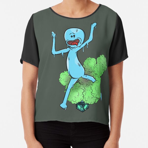 Mr Meeseeks Box Chiffon Top