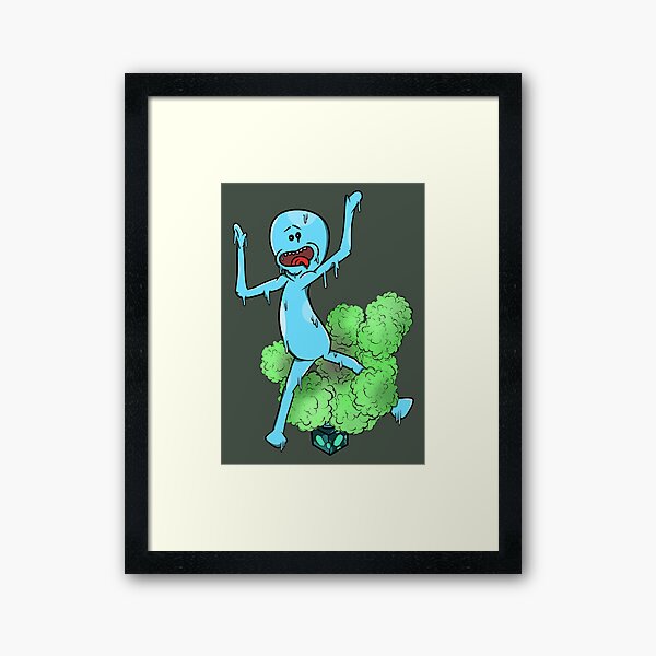 Mr Meeseeks Box Framed Art Print