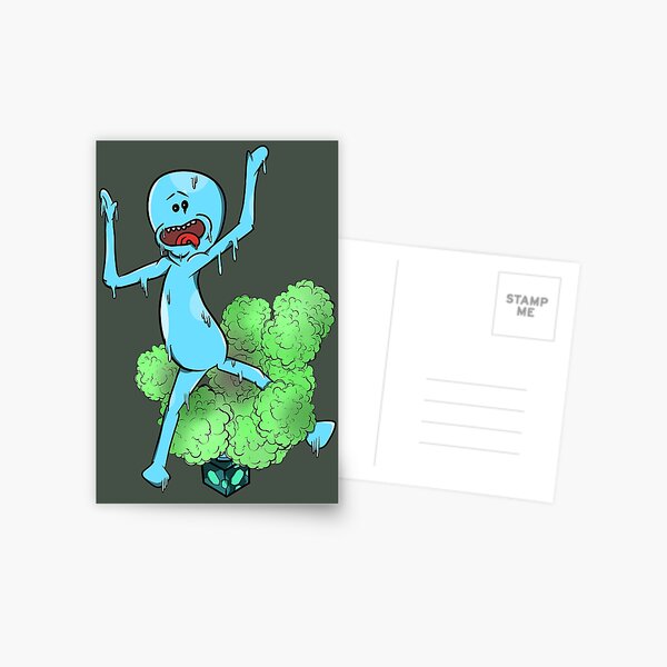 Mr Meeseeks Box Postcard