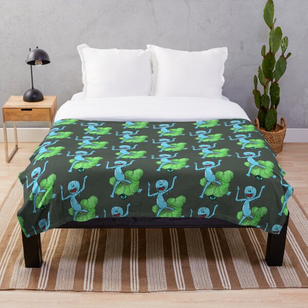 Mr Meeseeks Box Throw Blanket