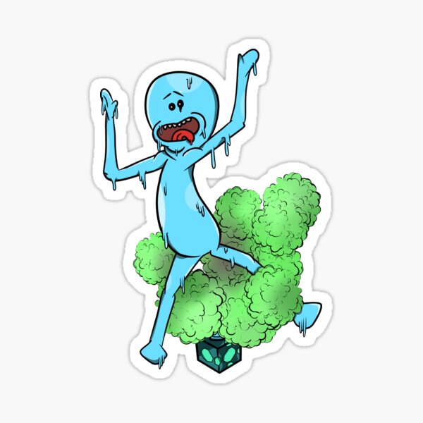 Mr Meeseeks Box Sticker