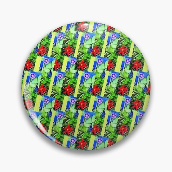 Item preview, EXPLOSION 12 flowers leaves lily star ipomée palm phoenix background blue green red nature designed and sold by dragonemma.
