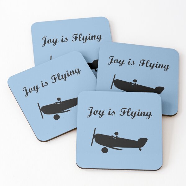 Item preview, Joy is Flying Airplane Pilot Monotone designed and sold by TinyStarAmerica.