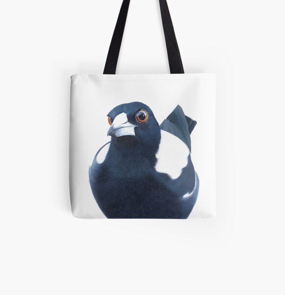Curious Magpie All Over Print Tote Bag