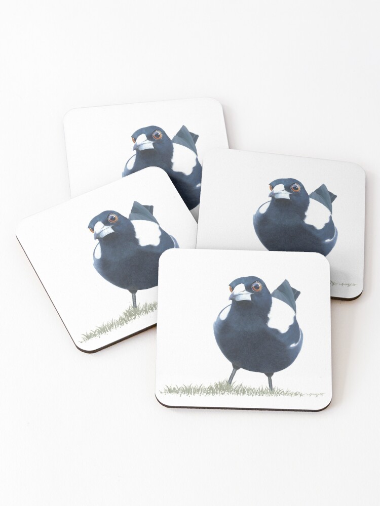 Thumbnail 1 of 5, Coasters (Set of 4), Curious Magpie designed and sold by Nicole Grimm-Hewitt.