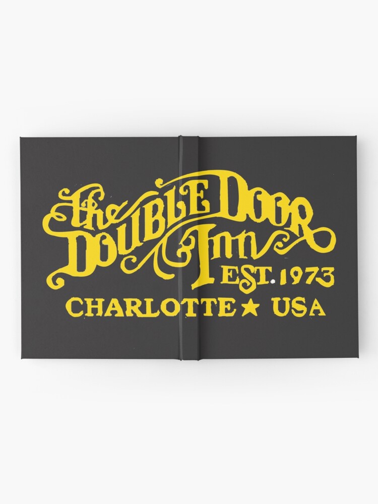 Blue font Double Door Inn Charlotte NC Sticker for Sale by SwampfoxDesign