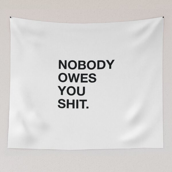 Item preview, Gary Vaynerchuk / Gary Vee - Nobody owes you Shit - BLACK designed and sold by globalquotes.