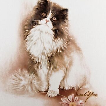 Artwork thumbnail, Cat with Flower by Sara Moon