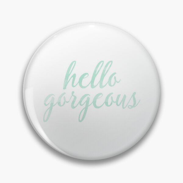 Item preview, Hello Gorgeous in Mint Watercolor designed and sold by tshirtstylist.