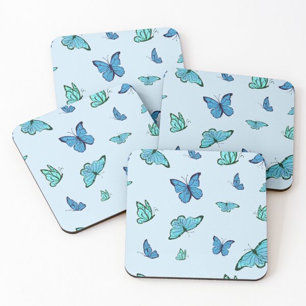 Item preview, blue butterflies designed and sold by AlexisEibel-Art.