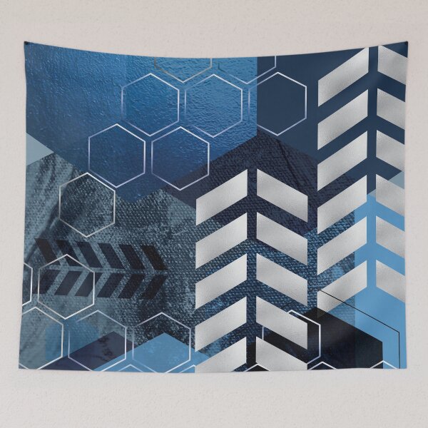 Item preview, Blue GeoLuxe No. 2 designed and sold by UrbanEpiphany.