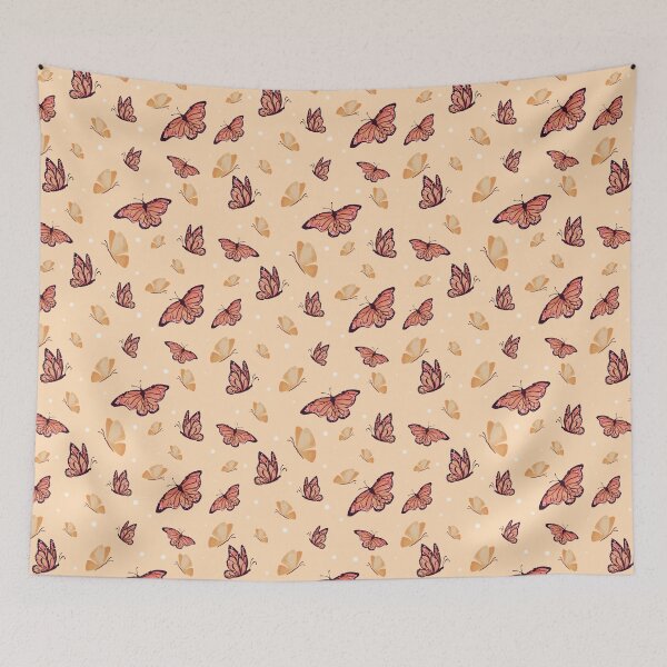 Item preview, orange butterflies designed and sold by AlexisEibel-Art.