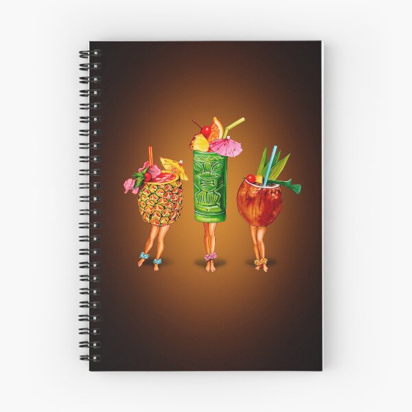 Artikelvorschau, Tiki Cocktail Pin-Ups entworfen und verkauft von Kelly Gilleran.