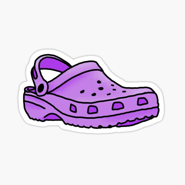purple croc Sticker for Sale by pinakimlada | Redbubble