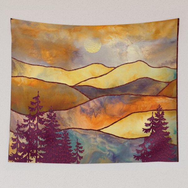 Item preview, Mountain view landscape 1 designed and sold by Red Witch Art.