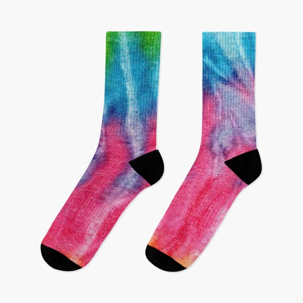 Item preview, Tie Dye pattern rainbow blue green pink yellow designed and sold by Draculaura2009.