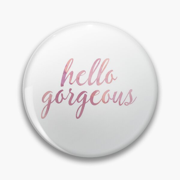 Item preview, Hello Gorgeous in Pink Watercolor designed and sold by tshirtstylist.