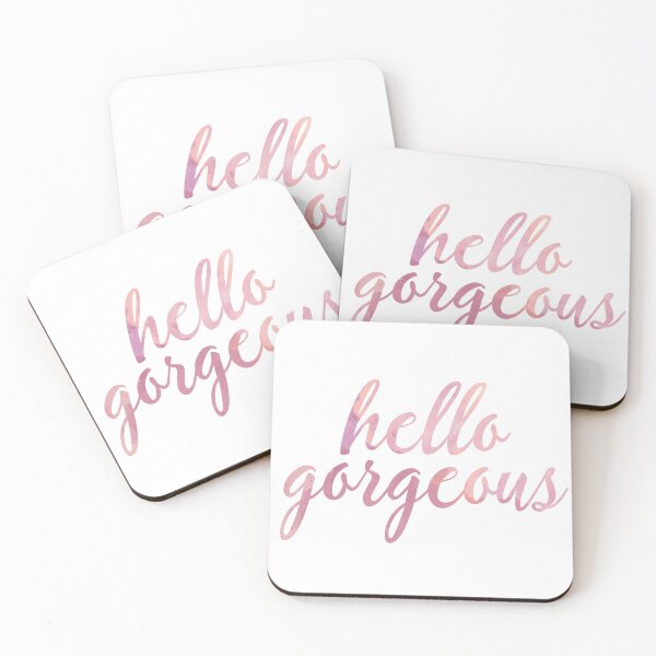 Item preview, Hello Gorgeous in Pink Watercolor designed and sold by tshirtstylist.