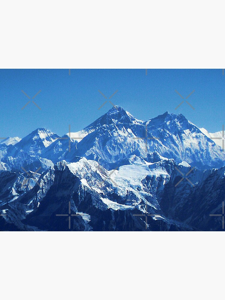 Discover NOMADES Aerial view of Himalayan Mountains in Nepal Premium Matte Vertical Poster