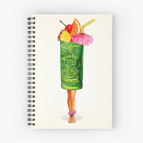 Item preview, Tiki Cocktail Pin-Up - Tiki Head designed and sold by Kelly  Gilleran.