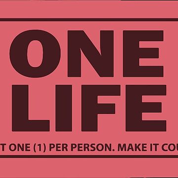 Artwork thumbnail, Gary Vaynerchuk / Gary Vee - One Life - Black by globalquotes