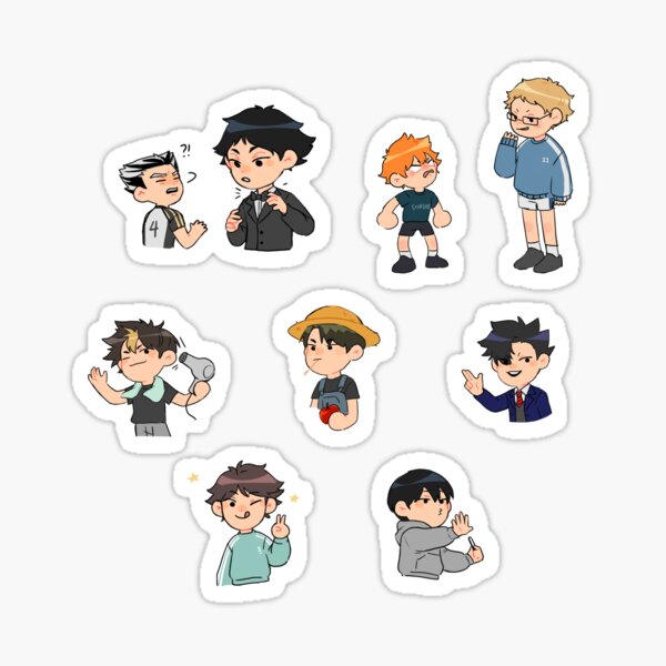 haikyuu stickers for sale redbubble