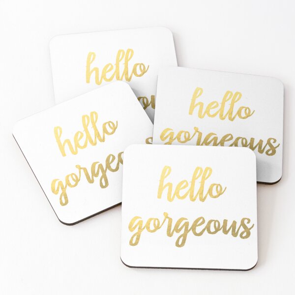Item preview, Hello Gorgeous Faux Gold Foil  designed and sold by tshirtstylist.