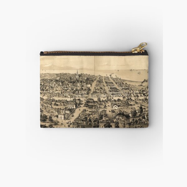 Item preview, Vintage Pictorial Map of Milwaukee WI (1854) designed and sold by BravuraMedia.