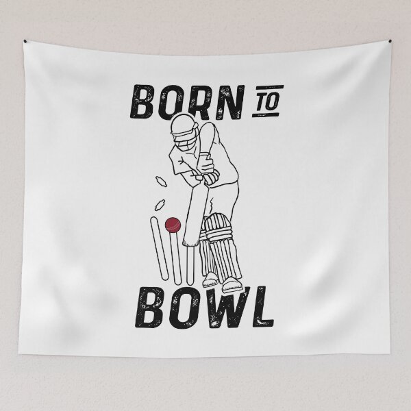 Artikelvorschau, Cricket-Spieler Bowler geboren, um Bowl 2 von Cricket Fan Geschenke entworfen und verkauft von oberdoofus.