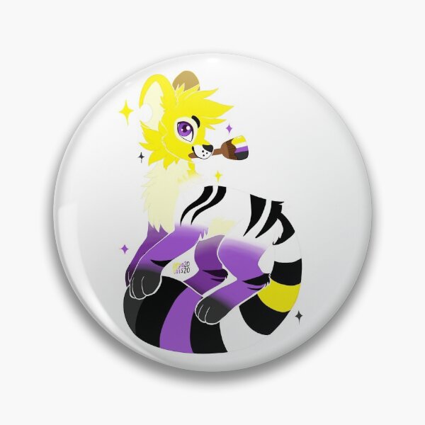 Item preview, Neopets Kougra Nonbinary Pride designed and sold by pegacat.