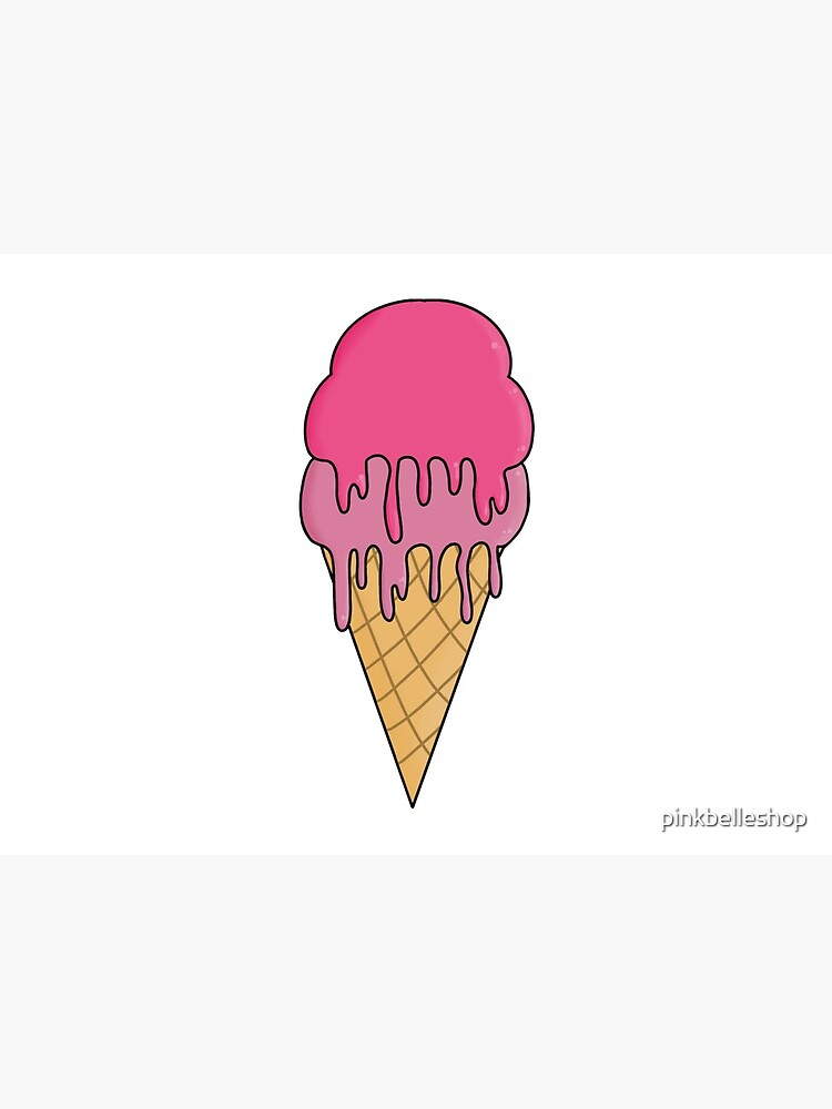 Ice Cream. Vector Linear Illustration of Ice Cream in a Cone Stock  Illustration - Illustration of colorful, milk: 173376239