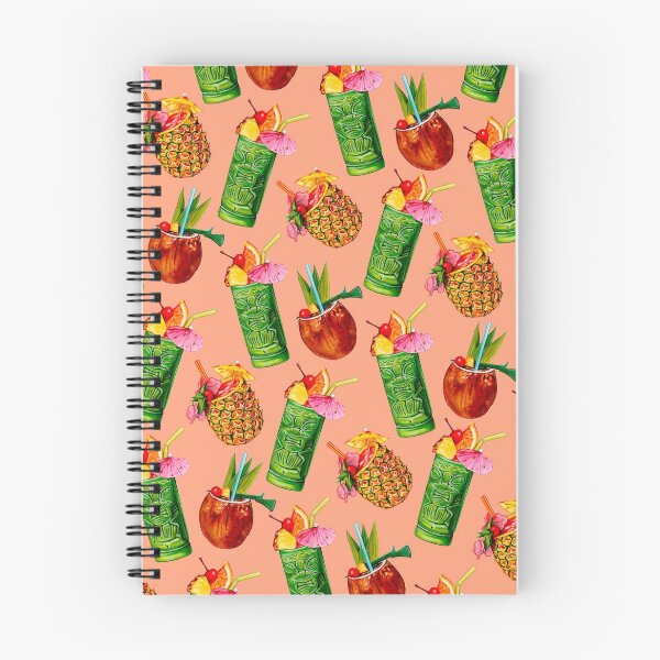 Item preview, Tiki Cocktail Pattern - Peach designed and sold by Kelly  Gilleran.